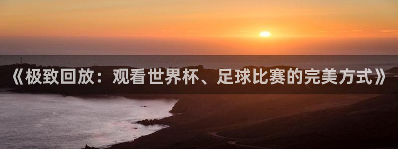 《极致回放：观看世界杯、足球比赛的完美方式》